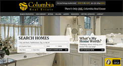 Desktop Screenshot of columbiarealestate.com